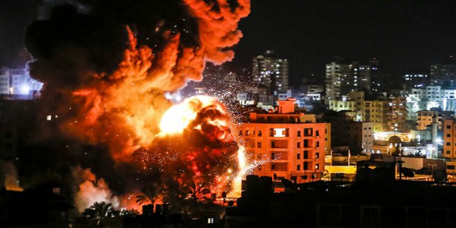 صواريخ حماس القدس تلغراف 660x330 - استشهاد 9 فلسطينيين وصواريخ حماس تصل القدس
