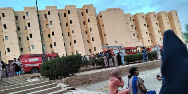 الجامعي 660x330 - حريق الحي الجامعي بوجدة يخلف 24 مصابا في صفوف الطلبة